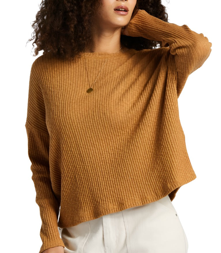 Billabong Womens Cozy Up Long Sleeve Top