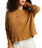 Billabong Womens Cozy Up Long Sleeve Top