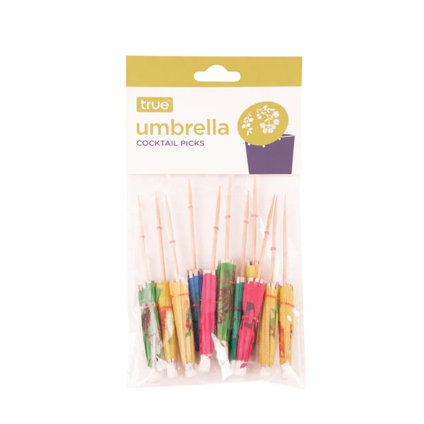 True Party Umbrella Cocktail Picks - Set Of 12
