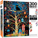 MasterPieces Black Cats - Birdhouse Kingdom 300 Piece EZ Grip Jigsaw Puzzle
