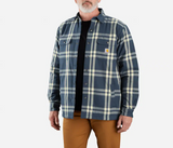 Carhartt Mens Relaxed Fit Flannel Sherpa-Lined Shirt Jacket