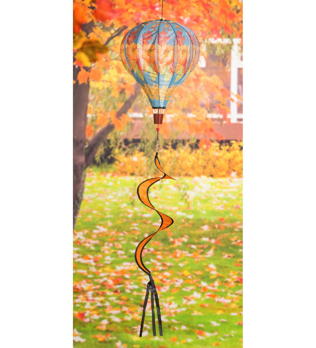 Evergreen Be Thankful Pumpkins Balloon Spinner