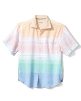 Tommy Bahama Mens Sand Linen Short Sleeve Button Down Shirt