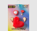 Crocs Red Valentines Jibbitz Charms - 5 Pack