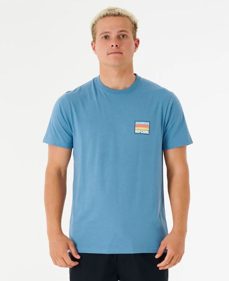 Rip Curl Mens Surf Revival Peak Short Sleeve T-Shirt