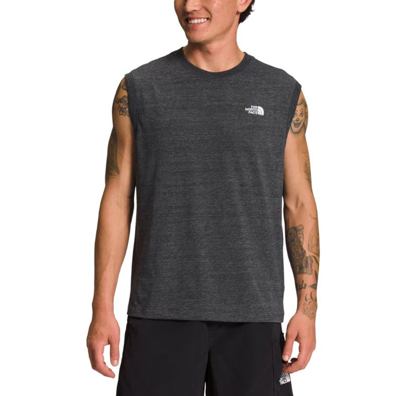 The North Face Mens Simple Logo Tri-Blend Tank Top