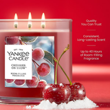 Yankee Candle 3-Wick Candle - Cherries On Snow