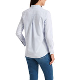 Vineyard Vines Womens Oxford Striped Chilmark Button Down Long Sleeve Shirt