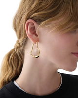 Kate Spade Gold Heart Huggie Hoop Earrings