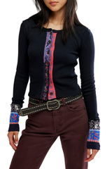 Free People Womens We The Free Noa Cardi Long Sleeve Shirt