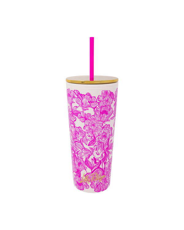 Lilly Pulitzer Tumbler With Straw