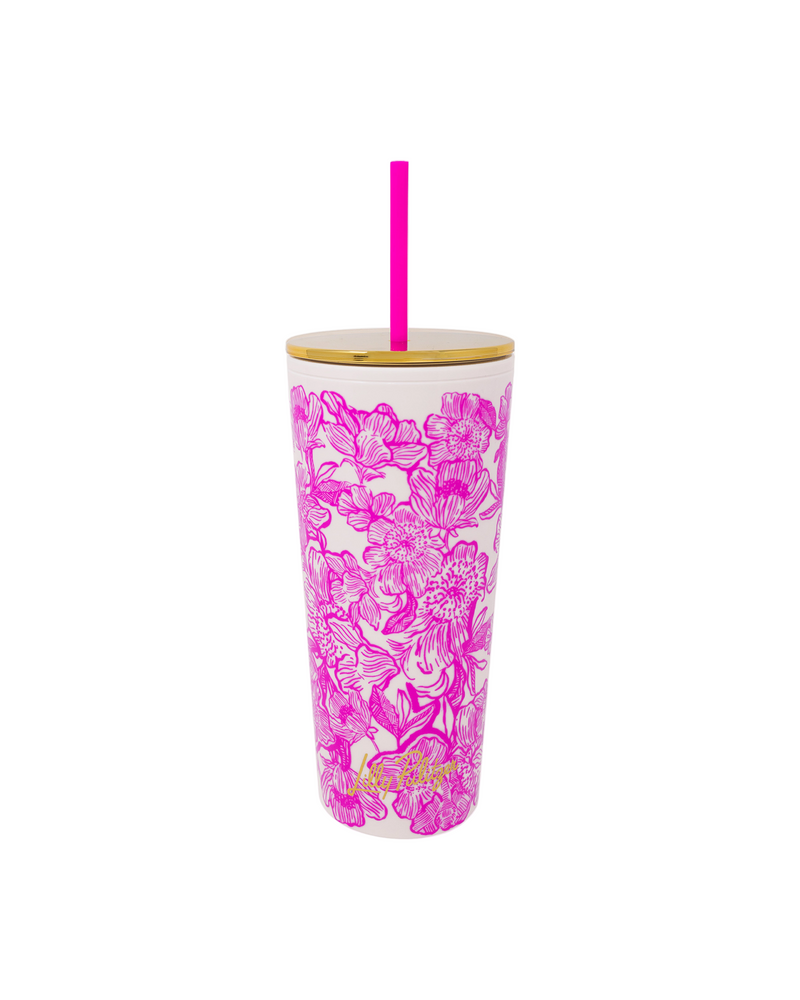 Lilly Pulitzer Tumbler With Straw