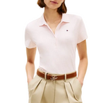 Tommy Hilfiger Womens Printed Short-Sleeve Polo Top