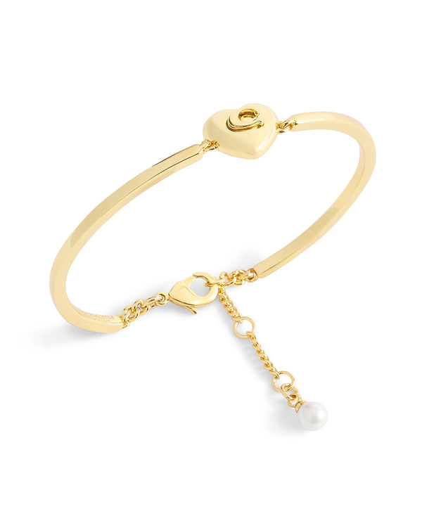 COACH Signature Gold Heart Bracelet