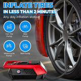 Bullseye Tire Inflator 150 PSI Portable Air Compressor Electric Pump