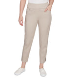 Ruby Rd. Womens Stretch Sateen Ankle Pants