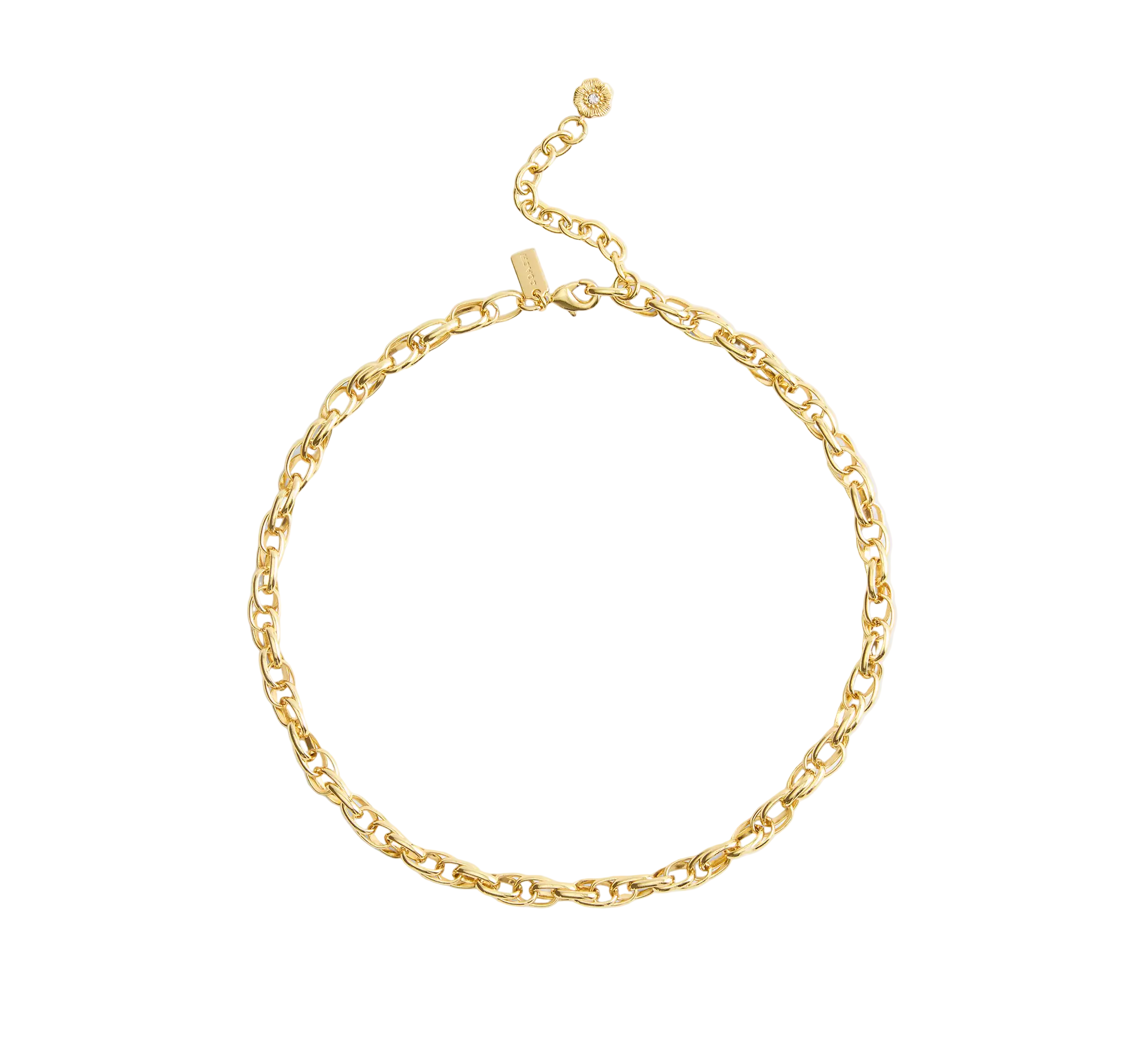 Coach Gold Brushed Link Chain Necklace – ShopCGX