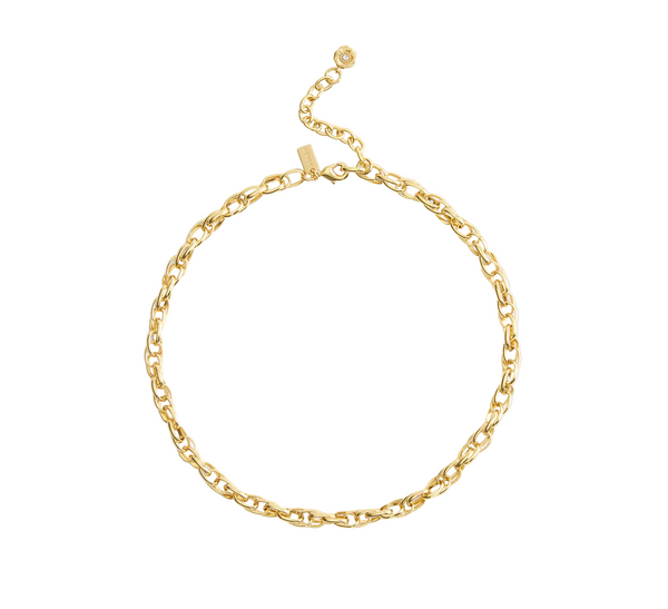 COACH Gold Brushed Link Chain Necklace