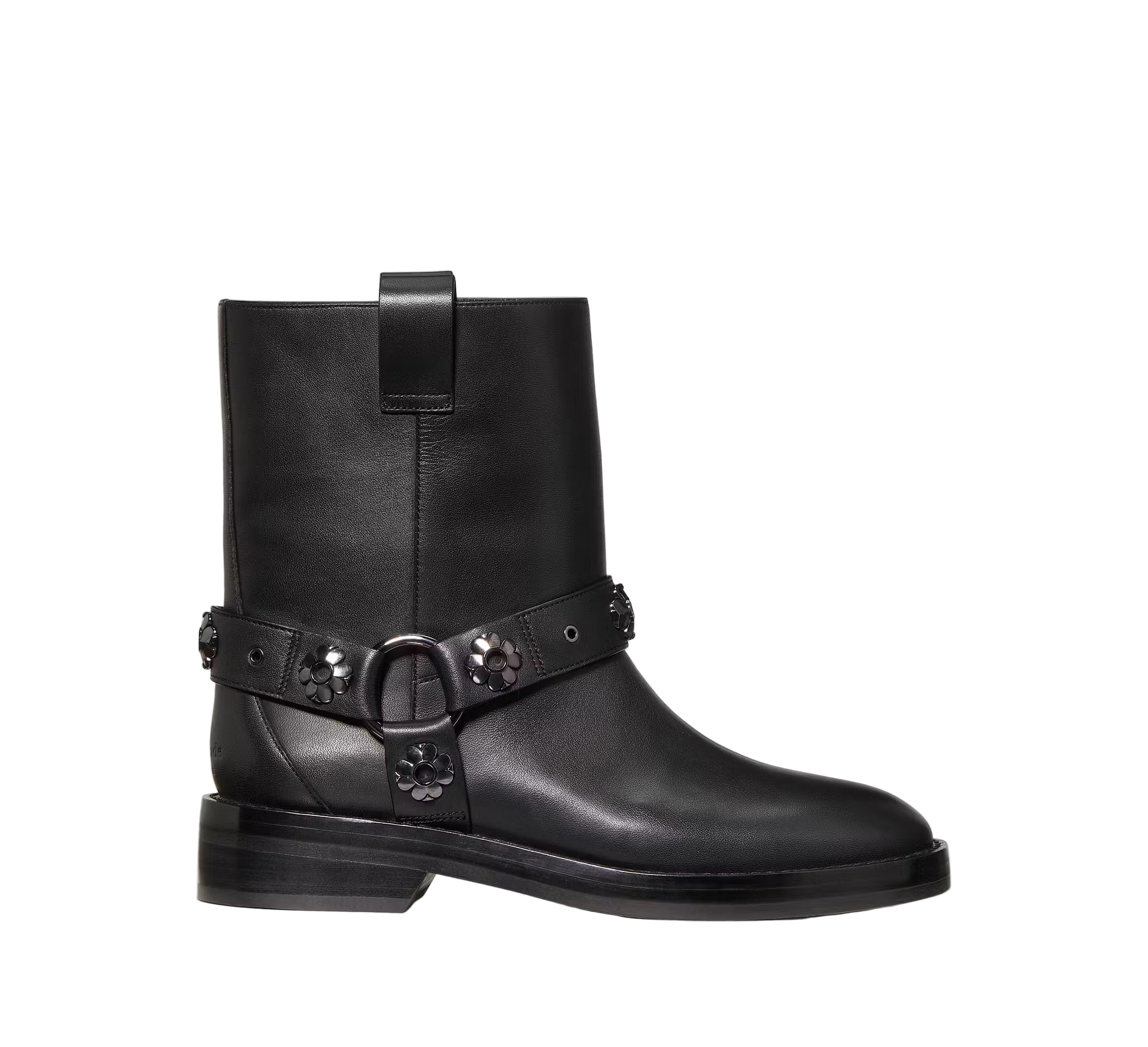 Kate Spade Womens Spade Flower Stud Moto Boots
