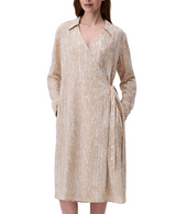 Calvin Klein Womens Printed Wrap Dress