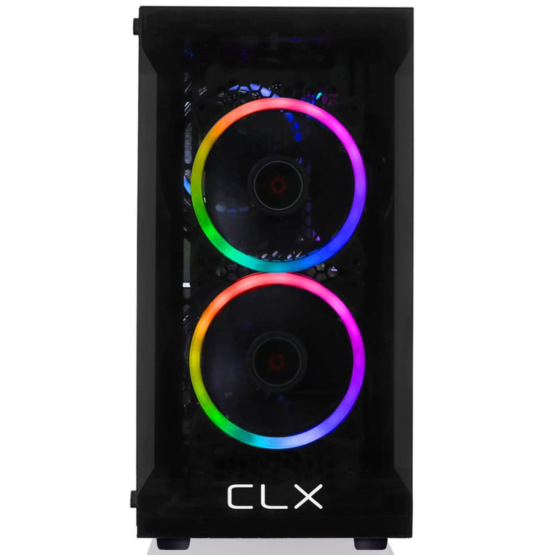 CLX SET Gaming Desktop - AMD Ryzen 7 5700G 3.8GHz 8-Core Processor, 16GB DDR4 Memory, Radeon Vega 8 2GB Shared Graphics, 1TB M.2 NVMe SSD, WiFi, Black CLX Edition Karnak MicroATX Tower RGB Fans, Windows 11 Home 64-bit