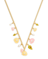 COACH Resin Floral Statement Charm Necklace