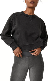 Free People Womens Intercept Pullover Sweatshirt