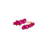 Effy Ruby Royale 14K Rose Gold Ruby Bypass Ring - Size 7