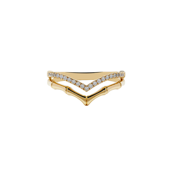 Effy D'oro 14K Yellow Gold Diamond Ring - Size 7