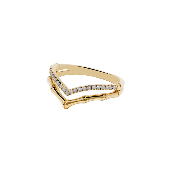 Effy D'oro 14K Yellow Gold Diamond Ring - Size 7