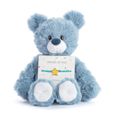 DEMDACO Proud of You Turquoise Bear