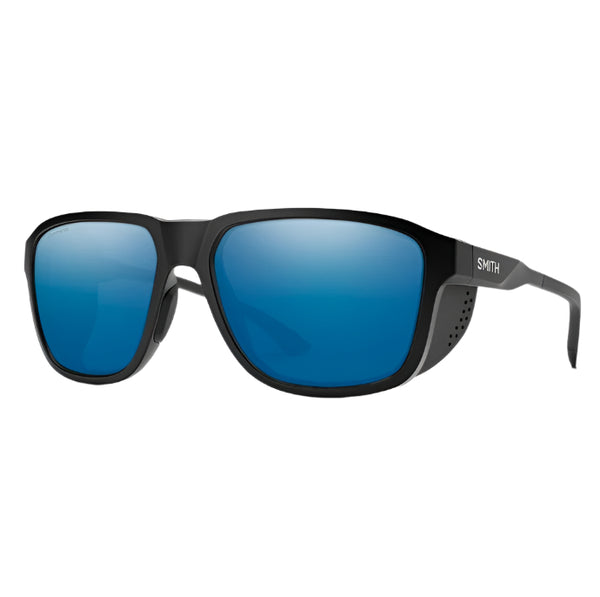 Smith Embark Matte Black Frame - ChromaPop Polarized Blue Mirror Lens - Polarized Sunglasses