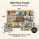 MasterPieces Vintage Posters - USA 250th Anniversary 1000 Piece Jigsaw Puzzle