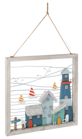 Ganz Seaside Scenes Wall Plaques - Lighthouse Scene