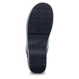 Dansko Womens Professional Blue Brush Patent Clogs