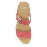 Dansko Womens Tanya Coral Milled Burnished Sandals