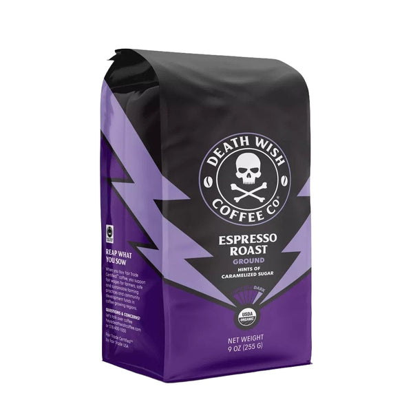 Death Wish Coffee Espresso Roast Ground Coffee - 9 oz.