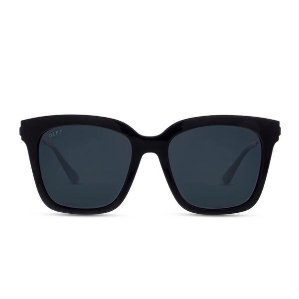 DIFF Charitable Eyewear Bella - Black Grey - Polarized Sunglasses