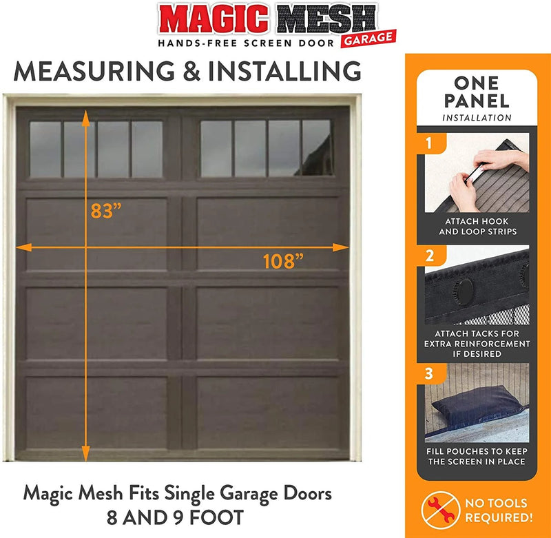 Magic Mesh Garage Screen Door