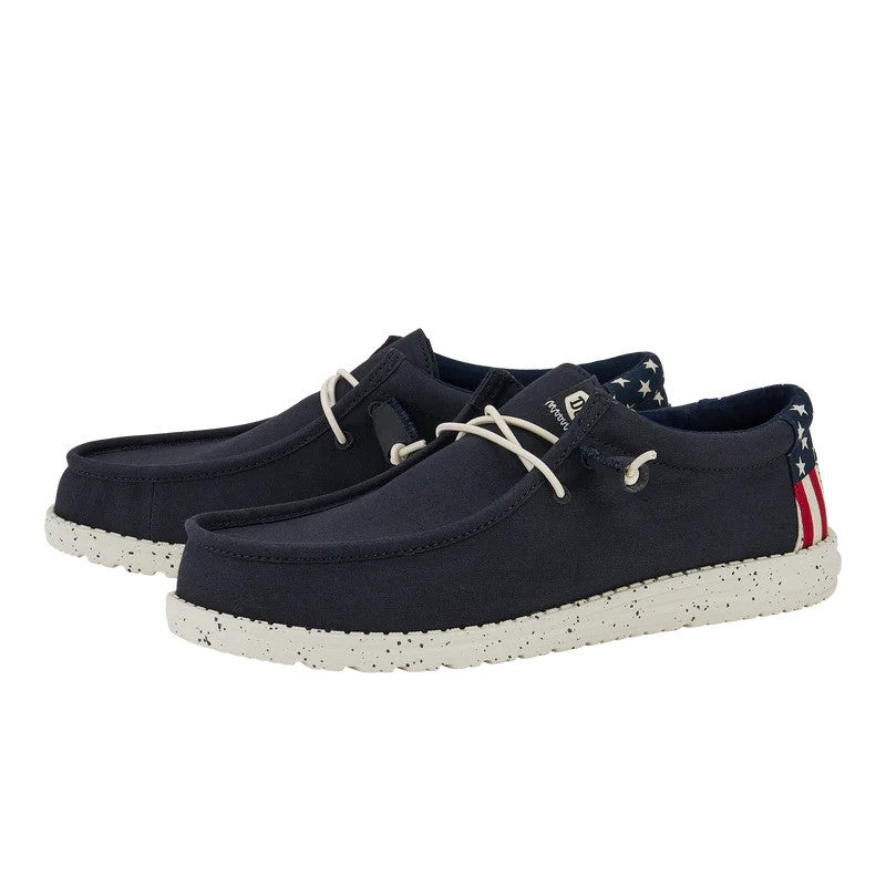 Hey Dude Mens Wally Americana Slip-On Shoes