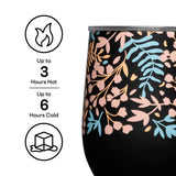 Corkcicle Floral Stemless Wine Cup - 12 oz.