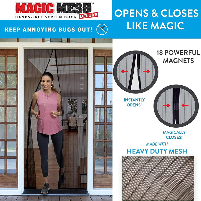 Magic Mesh Single Door Deluxe Screen Door