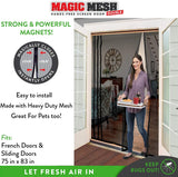 Magic Mesh Double Door Screen Door