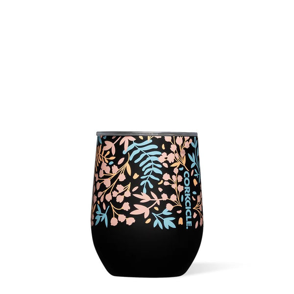 Corkcicle Floral Stemless Wine Cup - 12 oz.