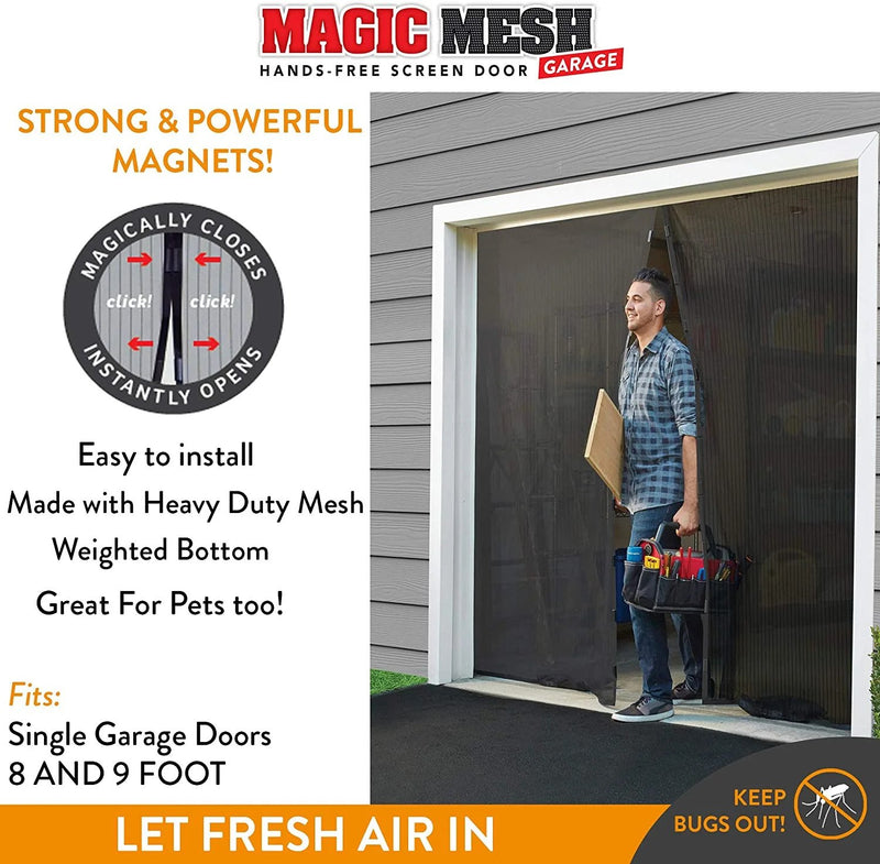 Magic Mesh Garage Screen Door