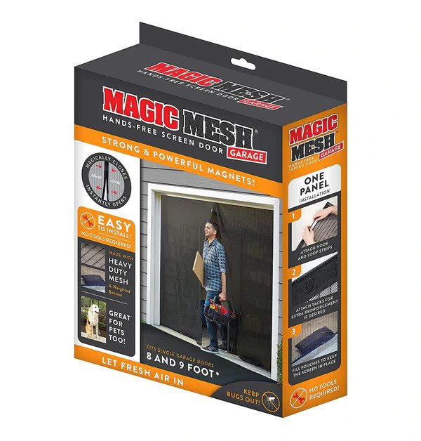 Magic Mesh Garage Screen Door