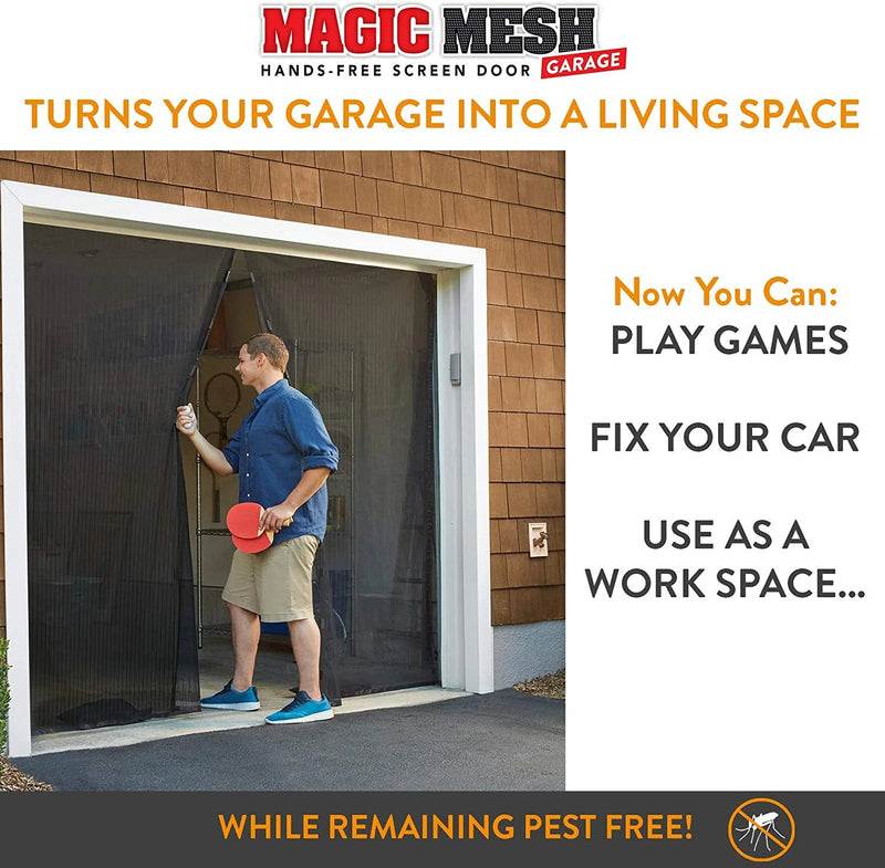 Magic Mesh Garage Screen Door