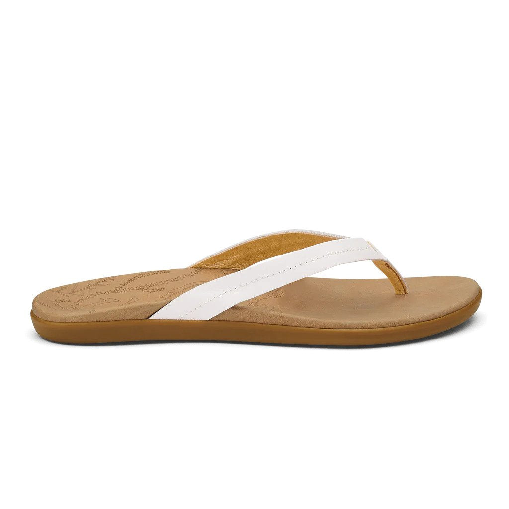 OluKai Womens Honu Leather Beach Sandals