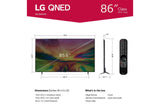 LG 86" Class QNED80 URA Series 4K UHD Smart webOS 23 w/ThinQ AI TV