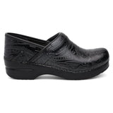 Dansko Womens Professional Black Tooled Clogs